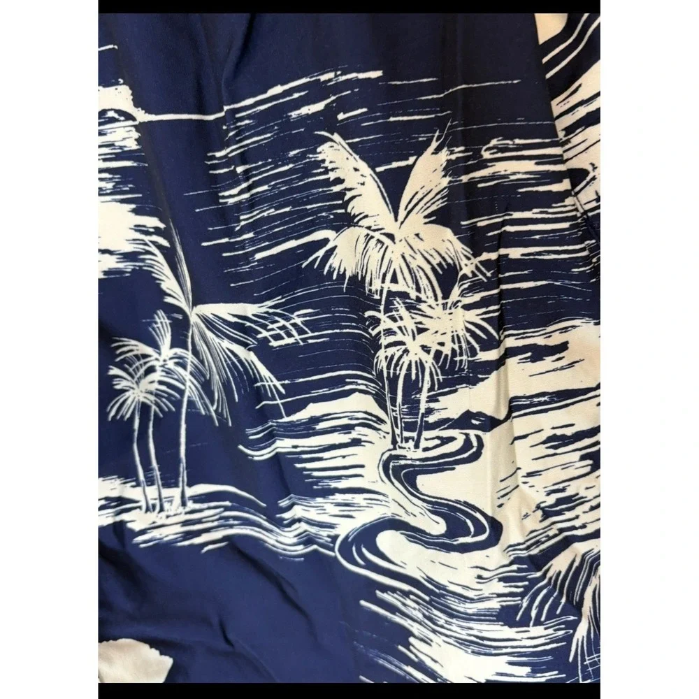 Mens FAVANT Hawaii Hawaiian Board Shorts Size XXL White blue
